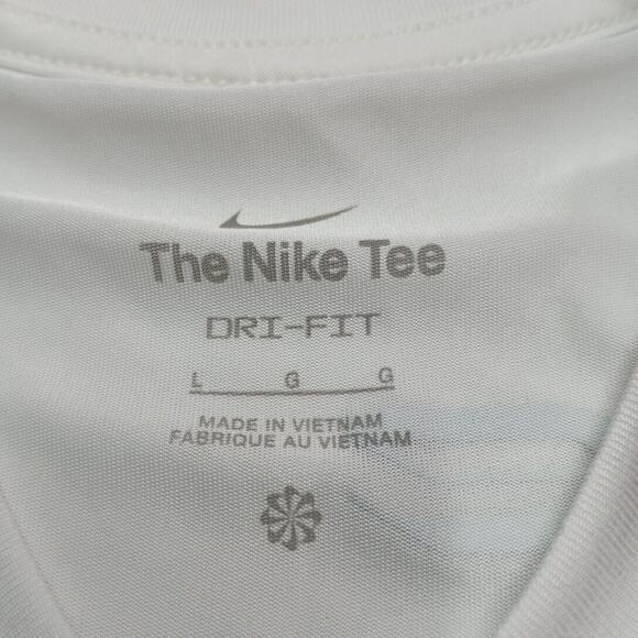 Nike Basketball "Worldwide Wordsmith Tee" T-Shirt Men's L Large White FV8412-133 - Picture 4 of 9